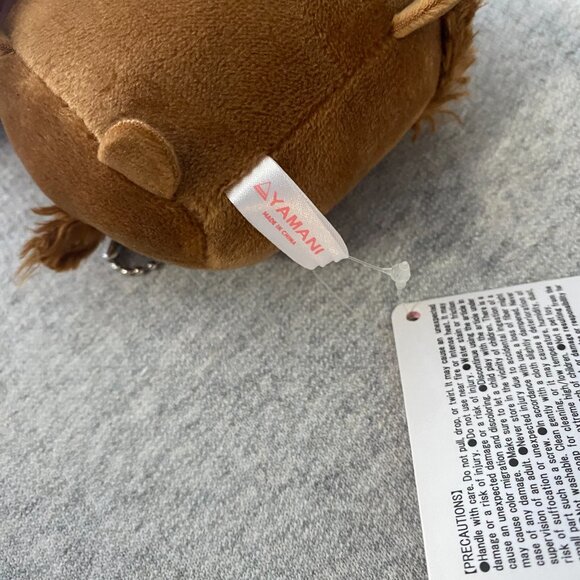 NWT Yamani Japan Mocchizoo Brown Mochi Poodle Ballchain Keychain Plush 3.5" 2016 - Picture 12 of 12